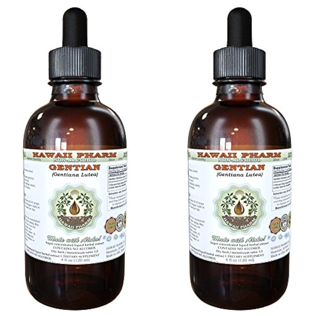 Genciana alcohol-free Extracto de líquido orgánico