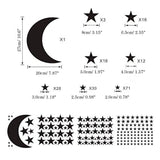 Vinilo adhesivo para pared con diseño de luna y estrellas