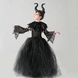 Disfraz de Bruja para Niñas OBEEII, Vestido de Tul de Halloween