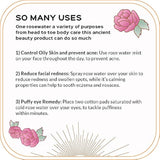 Spray de agua rosa de Quinn. Tóner facial con roseta pura