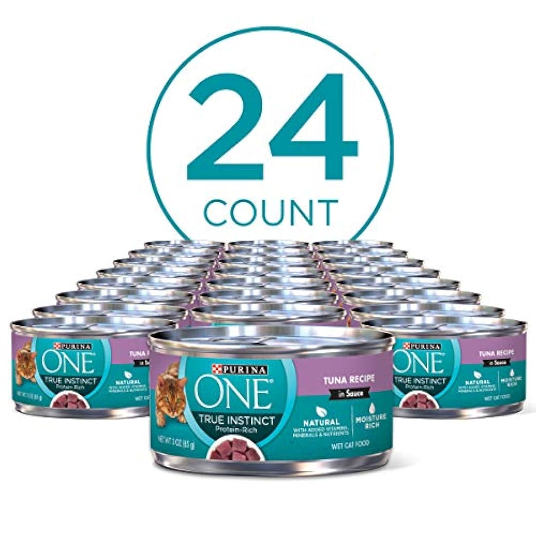 Purina ONE  húmeda para gatos - (24) latas de 3 onzas
