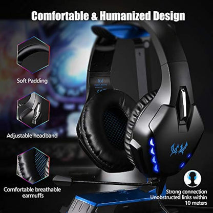 Auriculares inalámbricos para juegos, PHOINIKAS