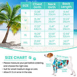 4 camisas hawaianas para perros hawaianos con estampado