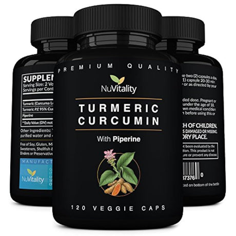 Curcumina de cúrcuma con piperina NuVitality