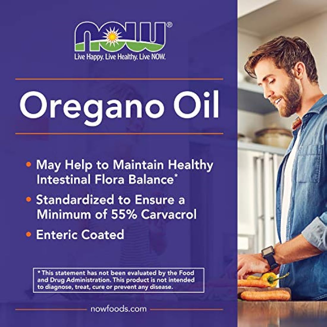 AHORA suplementos, aceite de orégano con aceite de jengibre