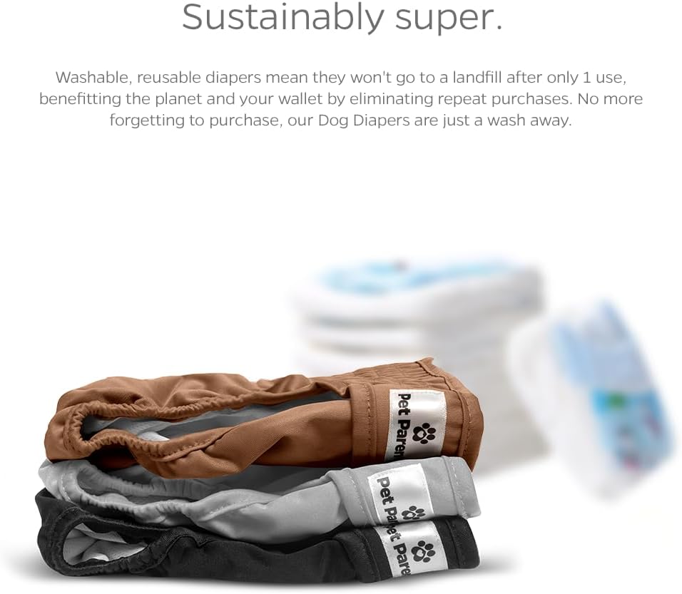 Pet Parents - Pañales lavables para perros y hembras