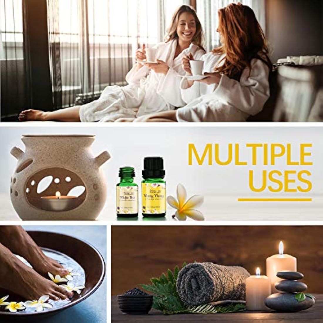 Juego de aceites esenciales, colección floral ESSLUX