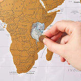 Mapa Scratch the World para raspar con cartografía