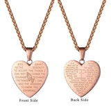 Collar con verso de la Biblia, para rezar