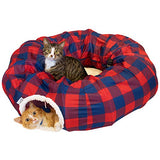Kitty City - Túnel grande para gatos, cama para gatos, cama emergente, juguetes para gatos