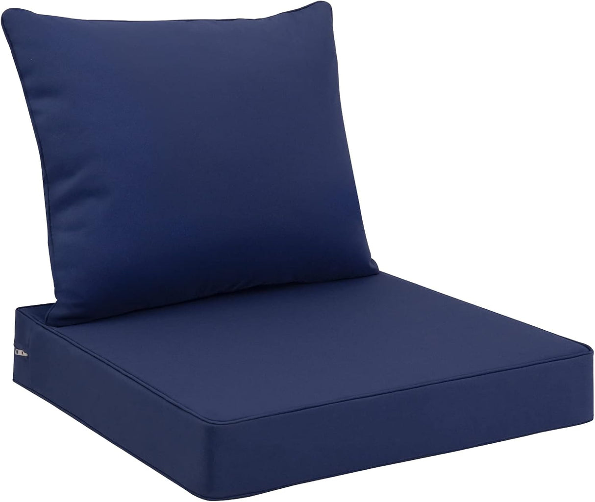 Favoyard Juego de cojines de asiento para exteriores, 22 x 22 pulgadas, impermeables y resistentes a la decoloración, cojines para muebles de patio con funda extraíble, cojín de asiento profundo y