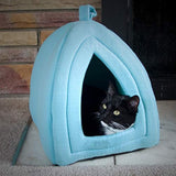 Cama de gato estilo iglú