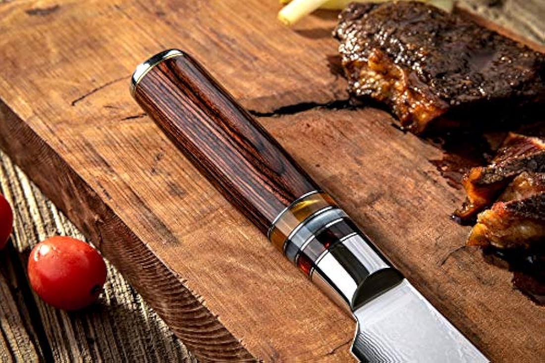 Cuchillo de cocinero FANTECK VG10 Damasco profesional