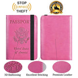 Portadocumentos de viaje estilo Funda de piel con bloqueo