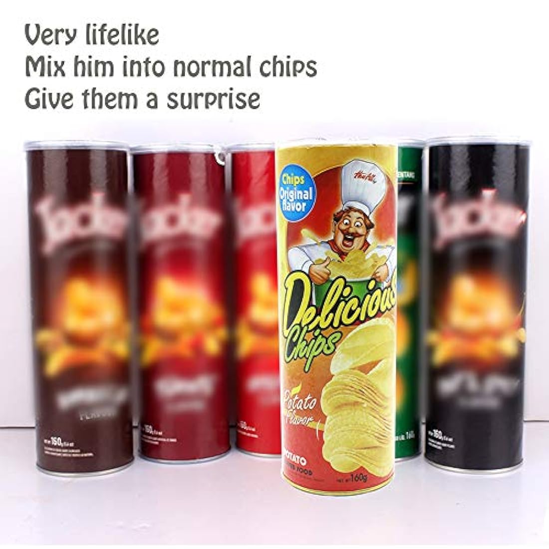Regalos de broma para niños, latas de patatas fritas