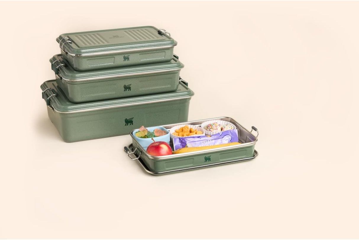 Caja útil clásica 1.25QT con diseño martillado