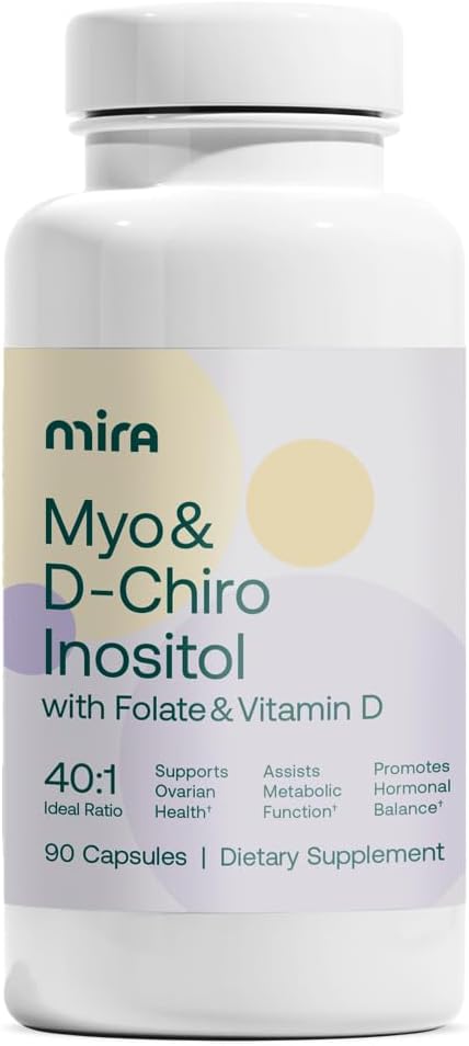 MIRA PCOS Suplemento, Inositol y D-Chiro 40:1 90c