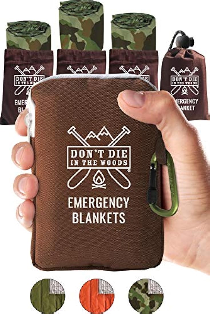 Mantas de emergencia más duras del mundo 4 bolsas de calor