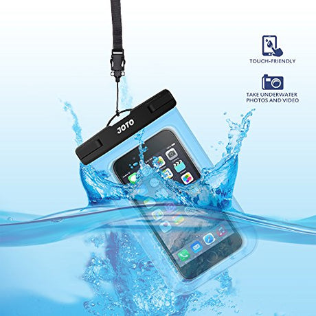 JOTO Funda impermeable universal para iPhone 11, Pro Max Xs Max XR X 8 7 6S Plus SE 2020, Galaxy S20 Ultra S20+ S10 Plus S10e S9 Plus S8/Note 10+9, Pixel 4 XL hasta 6.9
