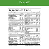 Prenatal 1-Daily Multi - Multivitamina con ácido fólico de coenzima Plus hierro "suave" - Apoyo para mujeres embarazadas y lactantes - Laboratorios de esmeralda - 30 cápsulas vegetales