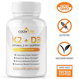 Vitamina K2 (MK7) con suplemento D3