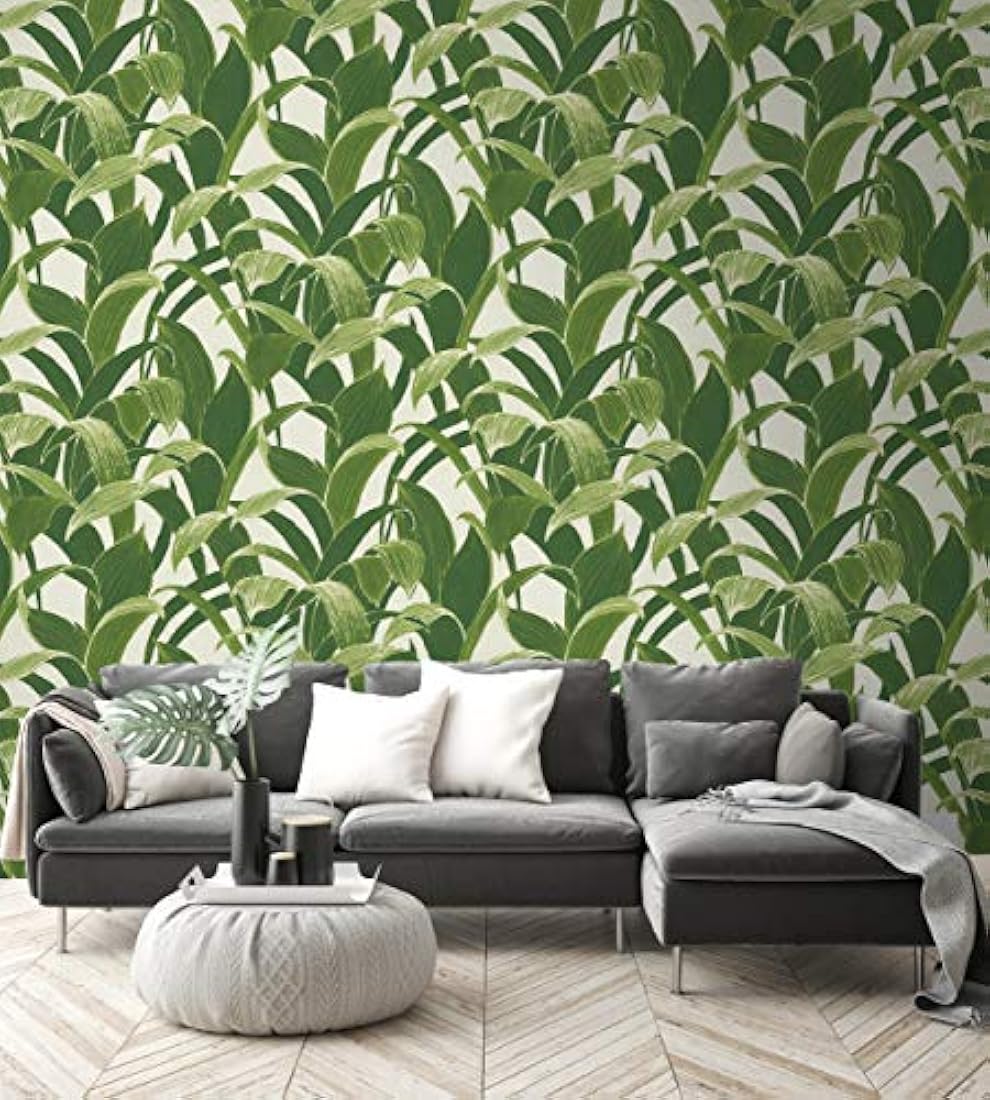 Papel revestimiento de vinilo verde (20.5inx18.0ft(30.7 ft²)