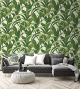 Papel revestimiento de vinilo verde (20.5inx18.0ft(30.7 ft²)