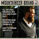 Cera de bigote de marca Mountaineer, natural, sin residuos