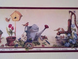 Cenefa pre-pegada decorativa para pared diseño jardín(7)