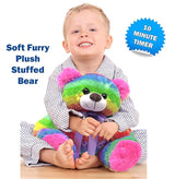 Oso de peluche luminoso con luz LED, juguete para dormir