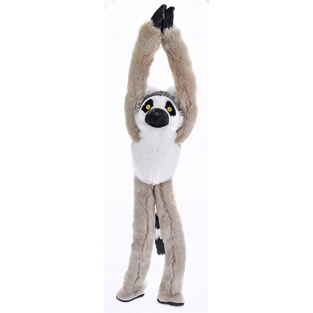 Peluche Lemur colgante con cola de anillo  22 pulgadas