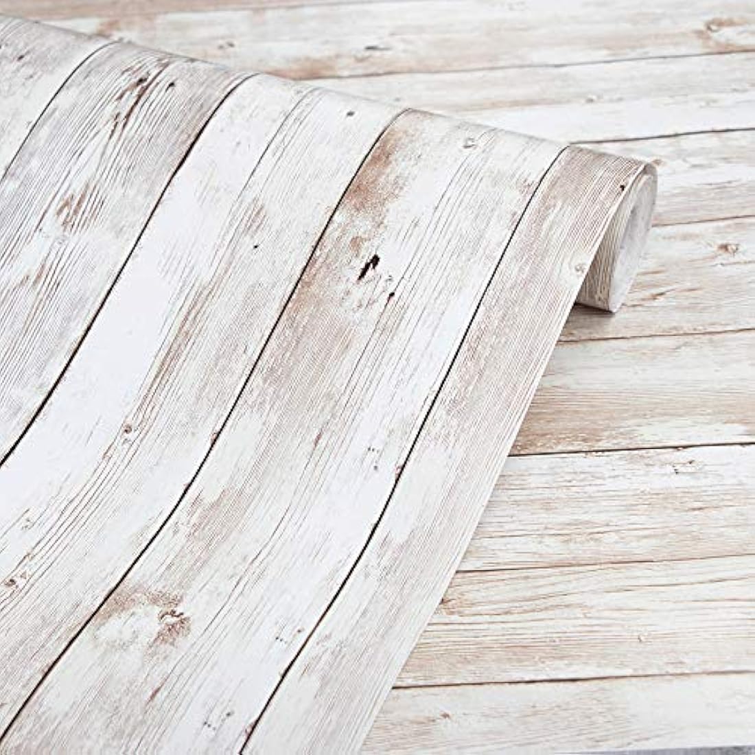 Abyssaly Papel pintado de madera autoadhesivo para pared