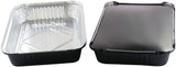 KitchenDance - Sartén oblonga desechable de aluminio de colores, moldes