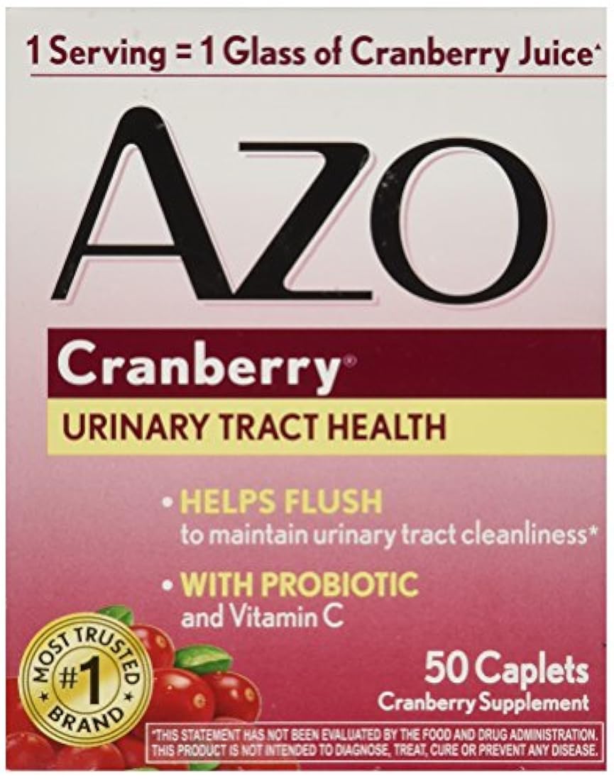 Azo Cranberry Tablets, 50 unidades(el embalaje puede variar)