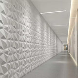 Revestimiento con textura 3D para pared Art3d color gris