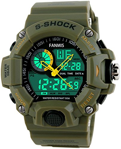 Relojes deportivos analógicos digitales de doble pantalla
