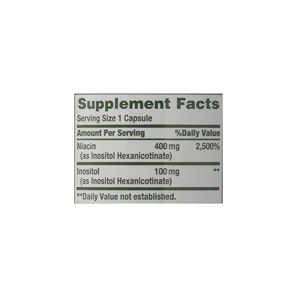 Suplemento Niacina libre 500 mg 240 Cápsulas 2 pack 120 und