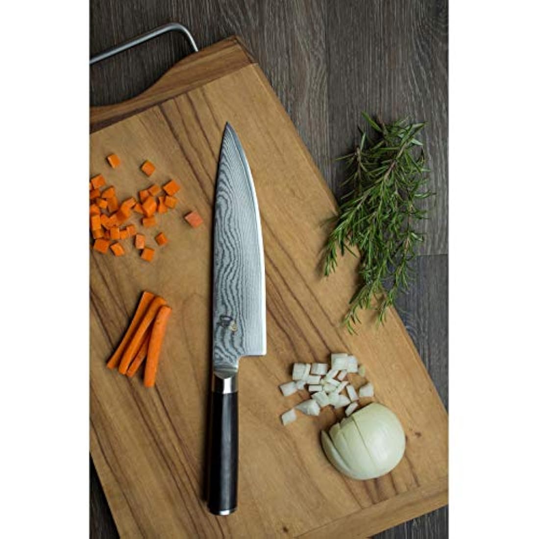 Cuchillo clásico para chef, 8 pulgadas, Negro