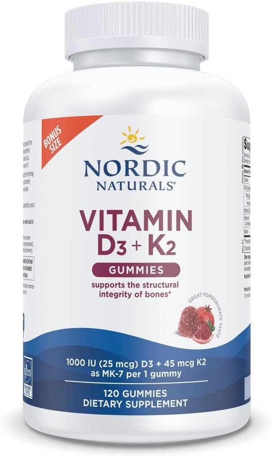 Gomitas de Vitamina D3 + K2 Nordic Naturals, 120u