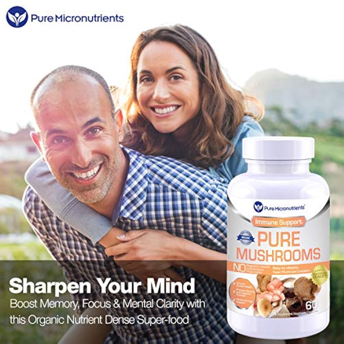 Suplemento de hongos puros – Mane de leones, Reishi, Chaga