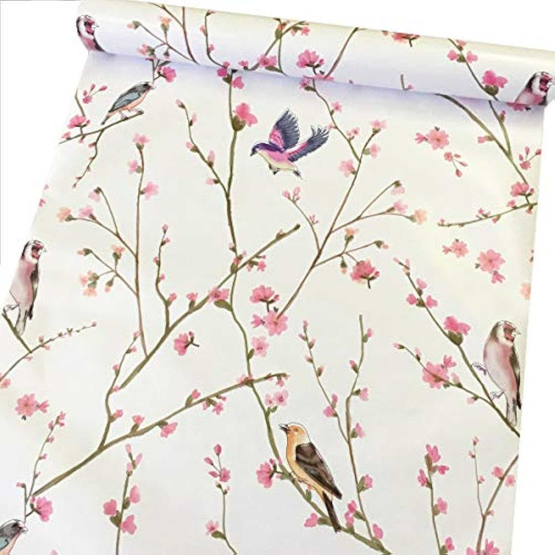 Papel autoadhesivo de vinilo diseño pájaros (17.7 x 117)