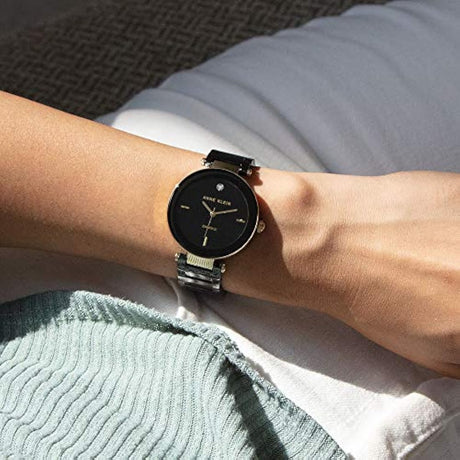 Reloj de cerámica con diamantes auténticos para mujer