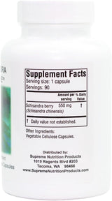 Supreme Nutrition Schisandra Supreme 90 cápsulas vegetariana