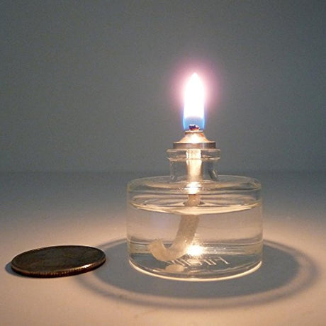 Vela con base de vidrio recargable sin perfume