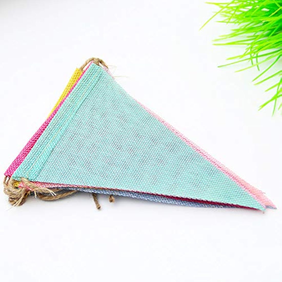 24 banderines multicolor Pennant banderines triangulares