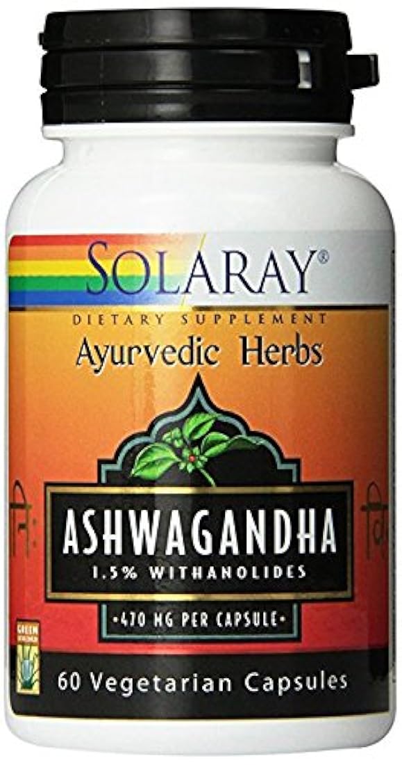 Solaray – Ashwagandha, 470 mg, 60 Cápsulas