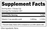 ácido ascórbico puro vitamina C, por porción, alta calidad