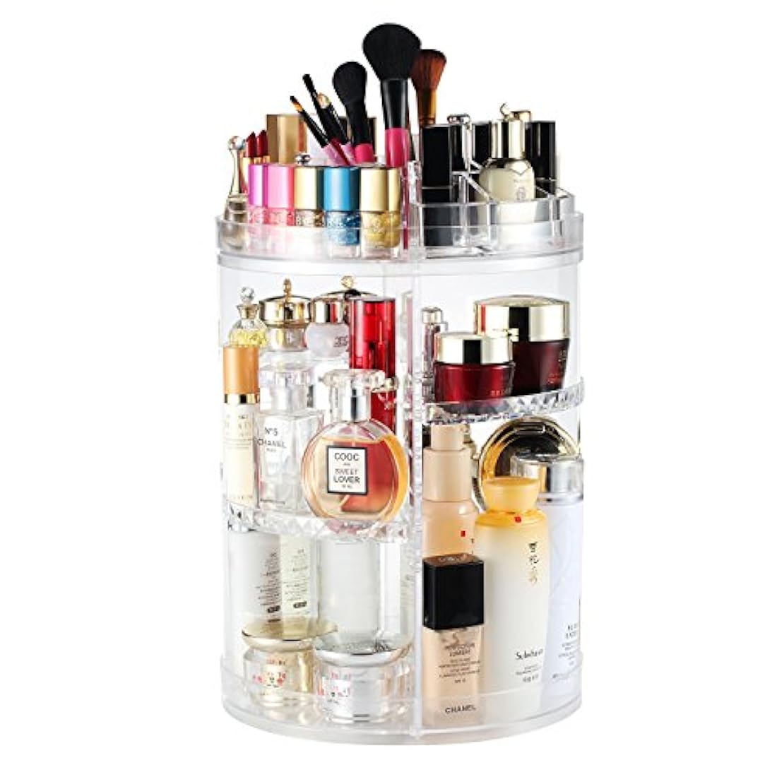 Estuche organizador de maquillaje giratorio 360 grados