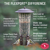 Perky-Pet 334-1SR Squirrel-Be-Gone Max Alimentador de pájaros con Flexports - 4 Lb