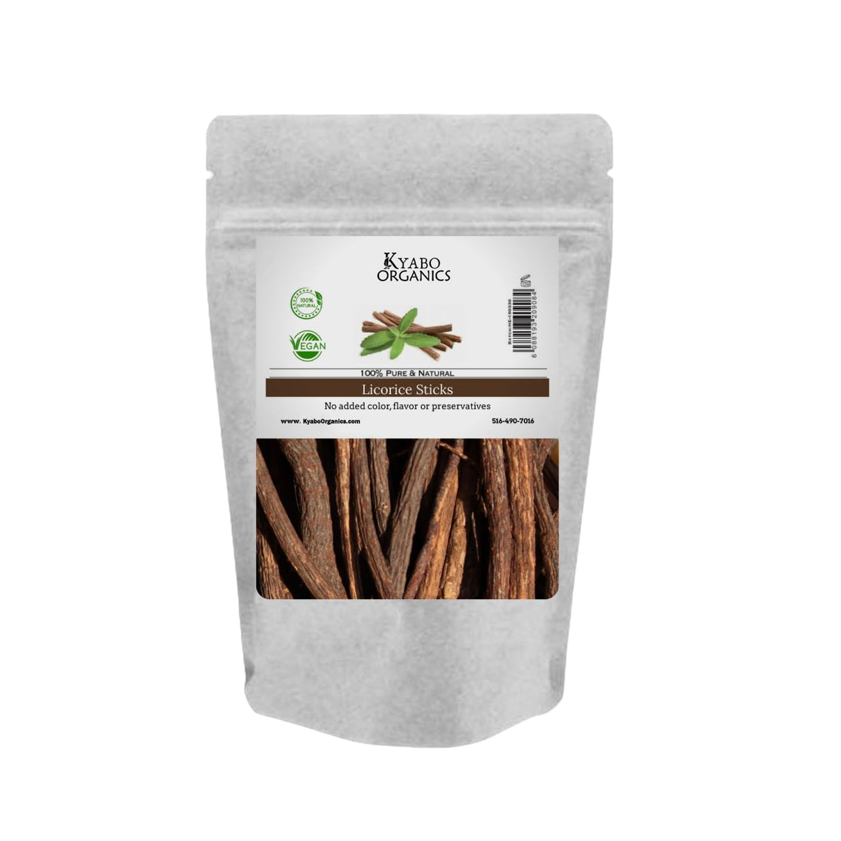 Palitos de Regaliz Kyabo - 100% Puro, Natural, 8oz Mulethi